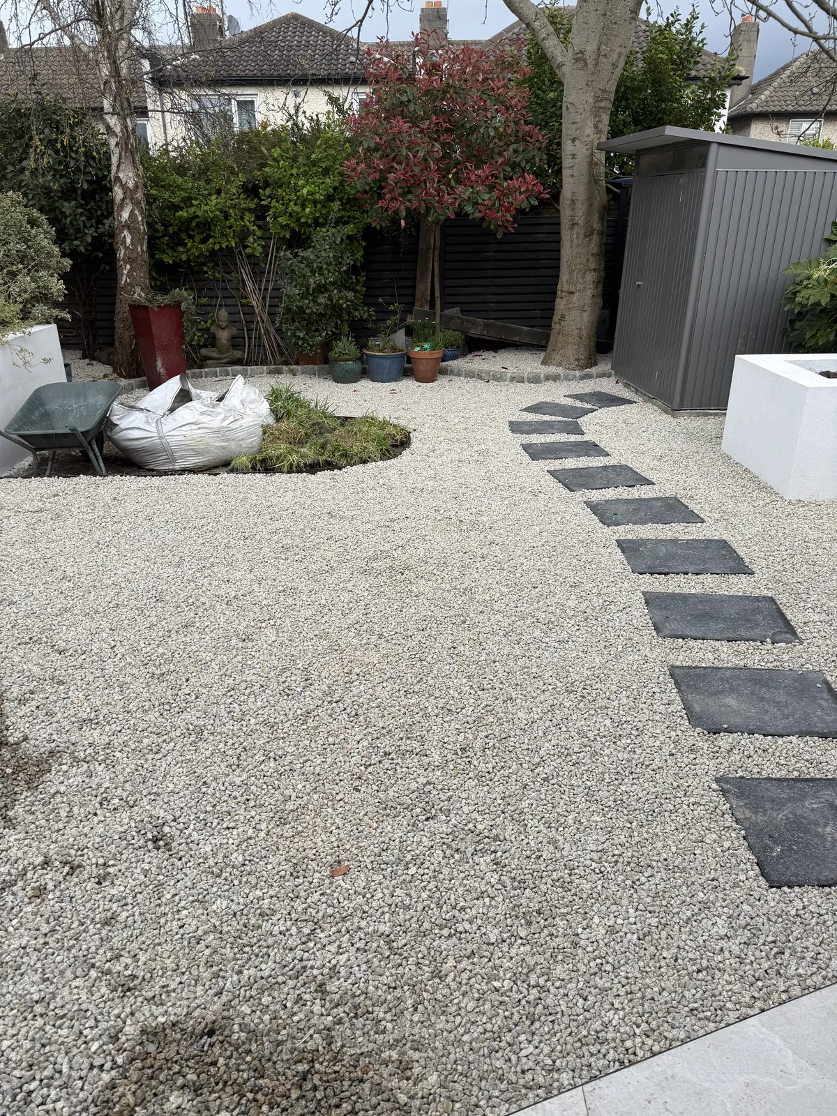 Custom patio installation in South Dublin