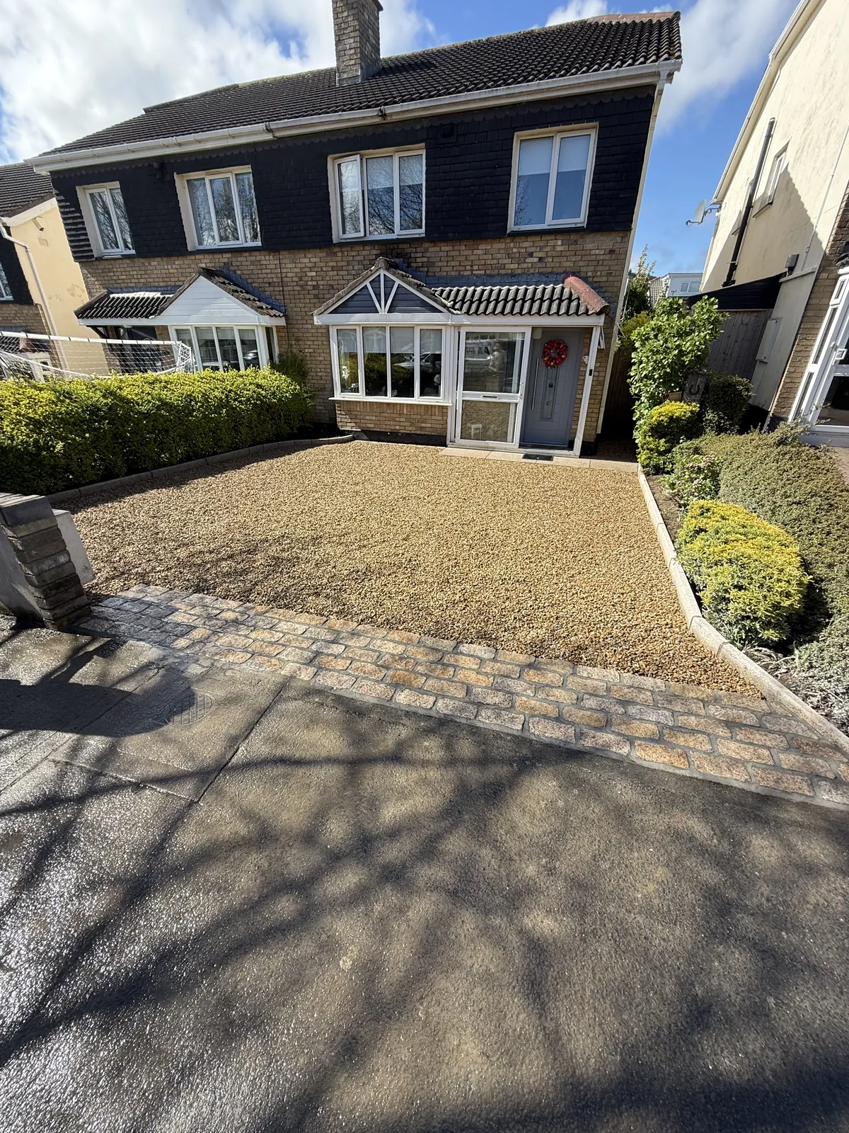Gravel driveway finish in South Dublin