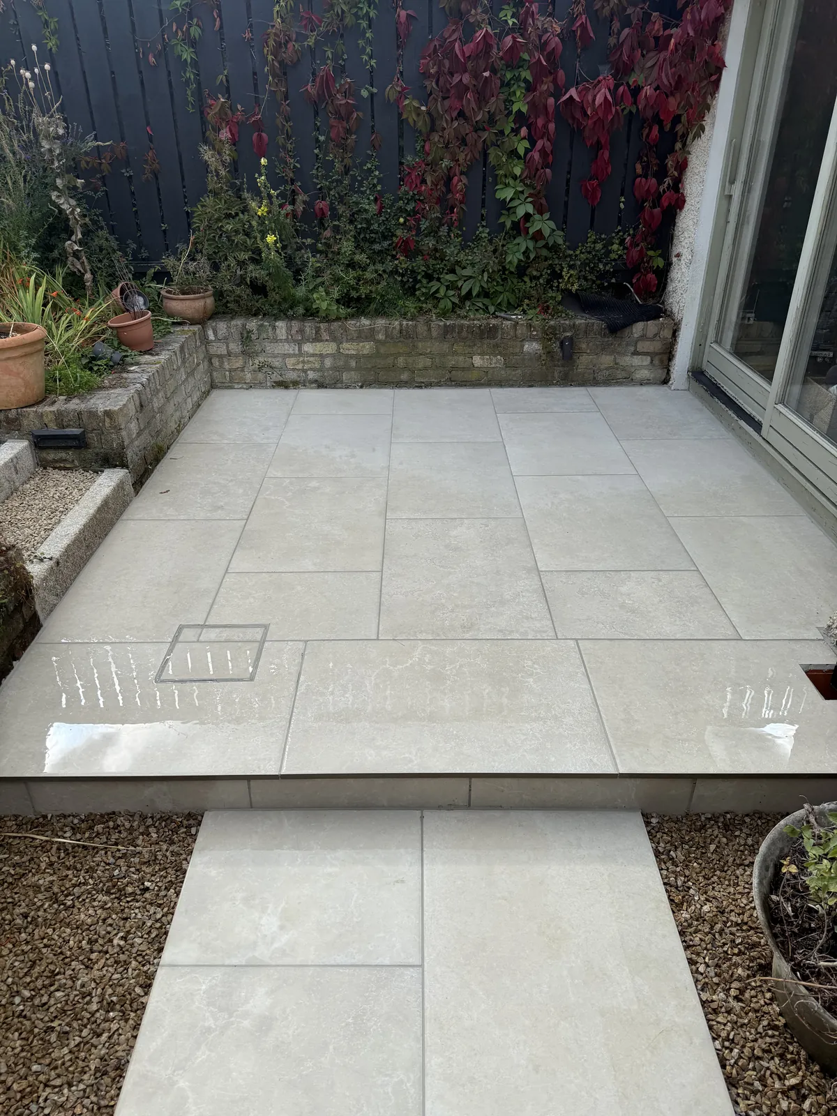 Porcelain patio finish in South Dublin